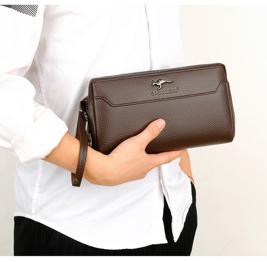 Cartera de Cuero para Hombre con Cierre de Contraseña Anti-robo - Image 16