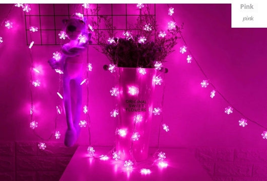 Cadena de Luces Solares con Diseño de Copos de Nieve LED - Image 18