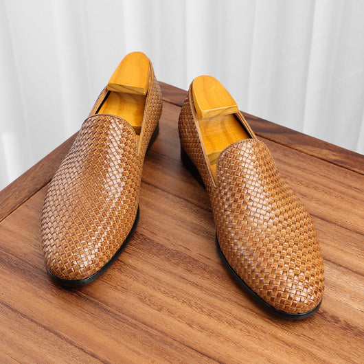 Zapatos de Cuero Tejido para Hombre - Slip-on Ejecutivo - Image 7