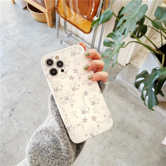 Funda Silicona iPhone 12 Pro Max Flores Pequeñas - Protección Elegante - Image 4