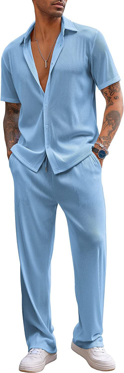 Pantalón Corto Suelto de Ocio - Traje Deportivo Casual - Image 3