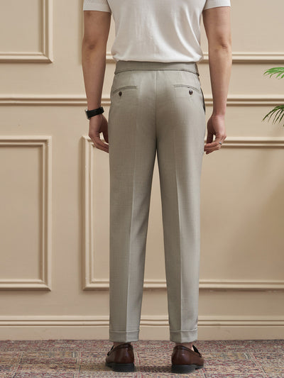 Pantalones Casuales Drapeados Slim-Fit para Hombre - Traje de Negocios - Image 10