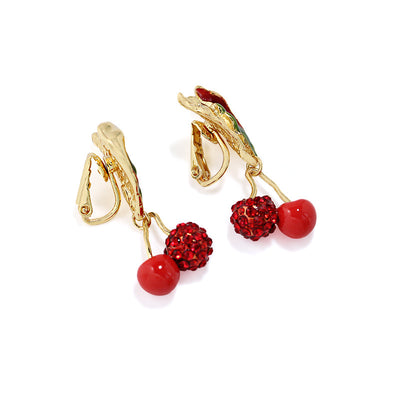 Aretes de Cereza con Cristales - Joyería de Moda para Mujeres - Image 4