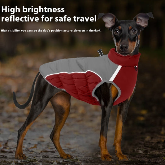 Abrigo Impermeable para Mascotas Medianos y Grandes - Protección Contra el Viento
