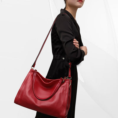 Bolso de Cuero Genuino para Mujer - Diseño Minimalista de Bandolera - Image 3