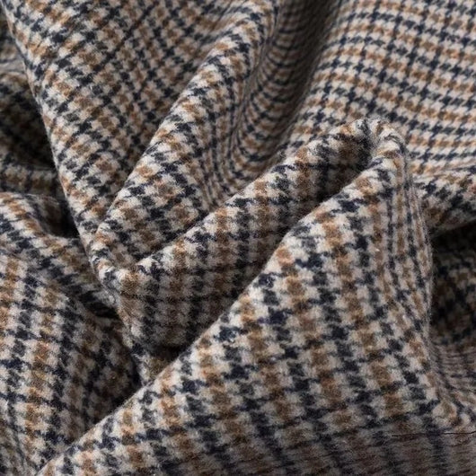 Abrigo de Lana a Cuadros Combinado para Mujer - Image 19