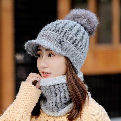 Gorro de Lana Tejido Abrigado a Prueba de Viento con Forro Polar - Image 9