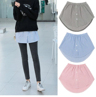 Falda Irregular a Rayas Europeo-Americana de Última Moda - Image 14