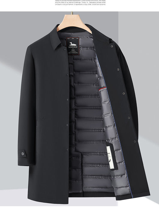 Abrigo Acolchado de Algodón para Hombre con Forro Polar Resistente al Viento - Image 14