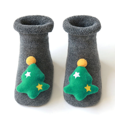 Calcetines Navideños Antideslizantes para Bebé con Suela Gruesa de Felpa - Image 5
