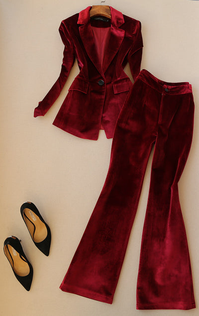 Conjunto de Traje Ejecutivo Mujer: Blazer Ajustado + Pantalón Talle Alto - Image 6
