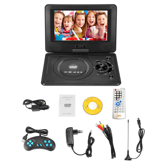 Reproductor DVD Portátil 98 pulgadas con Pantalla HD y TV Mini Integrada