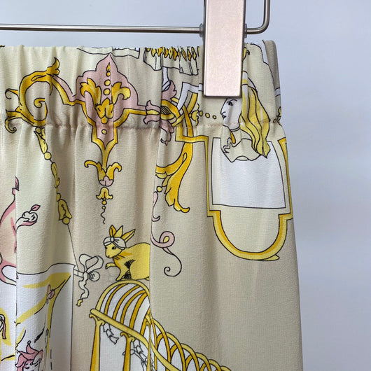 Falda Midi Estampada de Seda con Cintura Elástica Goddess - Image 20
