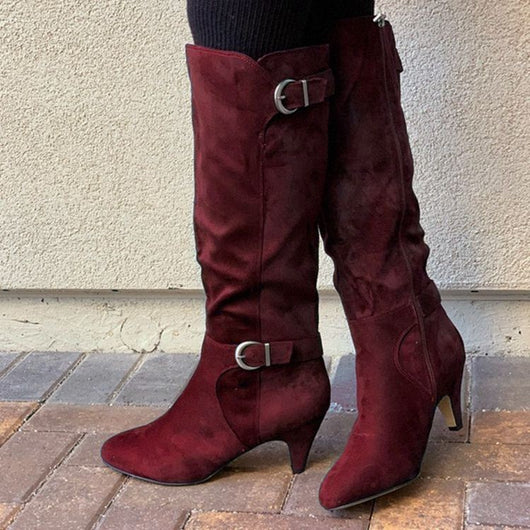 Botas de Cuero Tacón Stiletto Caña Alta - Otoño Invierno - Image 8