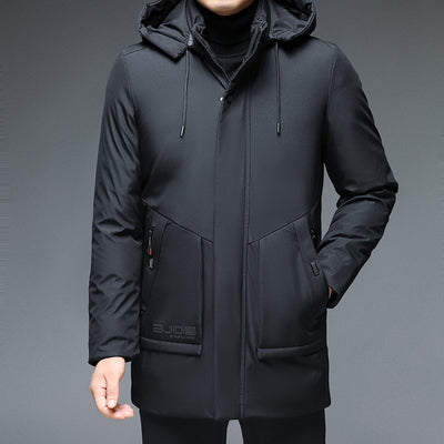 Chaqueta Acolchada de Invierno con Capucha para Hombre - Image 4