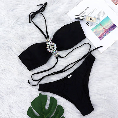 Traje de Baño Mujer Escotado con Tirantes Halter - Image 14