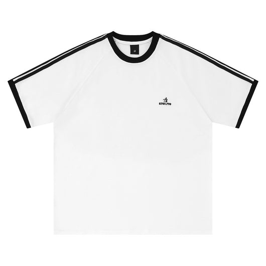 Playera Raglan a Rayas para Hombre - Estilo Urbano Minimalista - Image 29