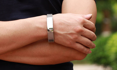 Pulsera de Cuero y Titanio para Hombre - Image 9