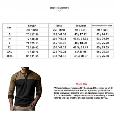 Camiseta Base Retro de Bloques de Color Manga Larga para Hombre - Image 8