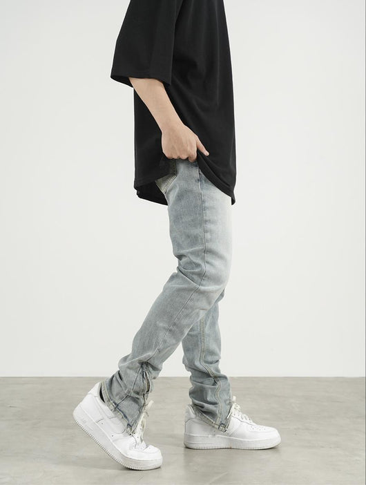 Jeans Slim Fit con Cierre Lateral para Hombre y Mujer - Image 17