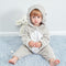 Pijama Mameluco Infantil Estampado Ratón - Diseño Otoñal en Franela