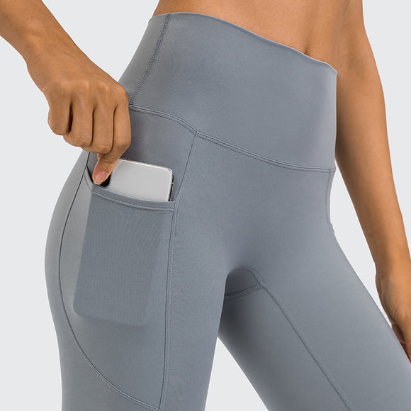 Pantalones Deportivos de Talle Alto con Compresión Abdominal para Correr