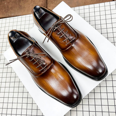 Zapatos de Cuero Versátiles Estilo Coreano Retro Japonés