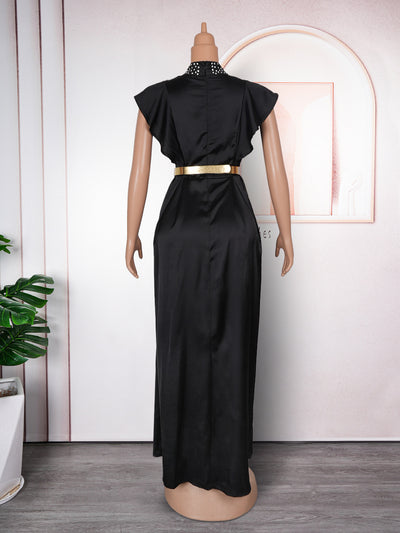 Vestido de Noche Elegante con Strass y Cintura Alta - Image 13