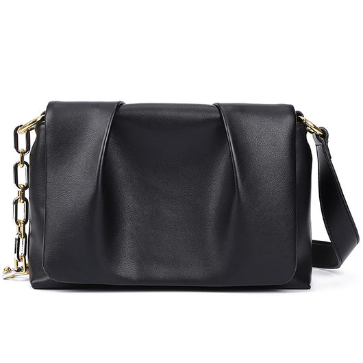 Bolso Bandolera de Cuero Acolchado Nube con Pliegues Versátil - Image 5