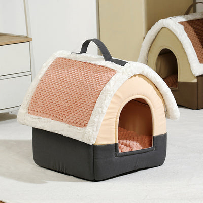 Cama Plegable para Perros y Gatos - Cueva Térmica Acogedora para Mascotas - Image 3