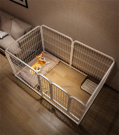 Corral Moderno de Hierro para Perros Pequeños y Medianos - Puerta de Aislamiento Interior - Image 18