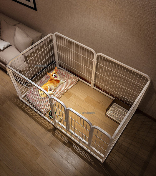 Corral Moderno de Hierro para Perros Pequeños y Medianos - Puerta de Aislamiento Interior - Image 18