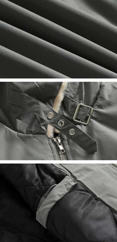 Chaqueta de Invierno de Algodón para Hombre con Forro de Borrego - Image 8