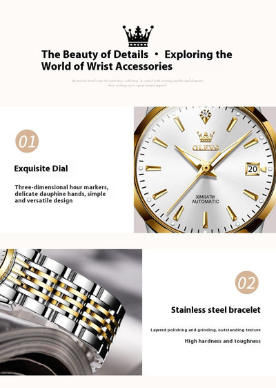 Reloj Mecánico Automático Minimalista Ultradelgado para Mujer - Image 14