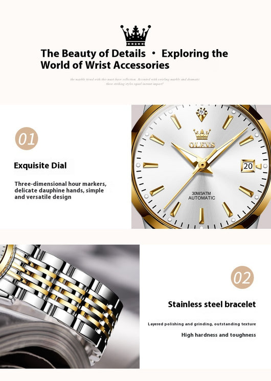 Reloj Mecánico Automático Minimalista Ultradelgado para Mujer - Image 14