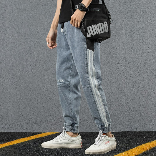 Jeans Hombre Oversized Corte Holgado Estilo Harlem Capri Trendy - Image 6
