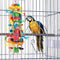 Juguete Masticable de Madera Colorido para Loros Medianos y Grandes