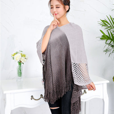 Abrigo Capa de Lana Teñida Reversible con Capucha - Image 3