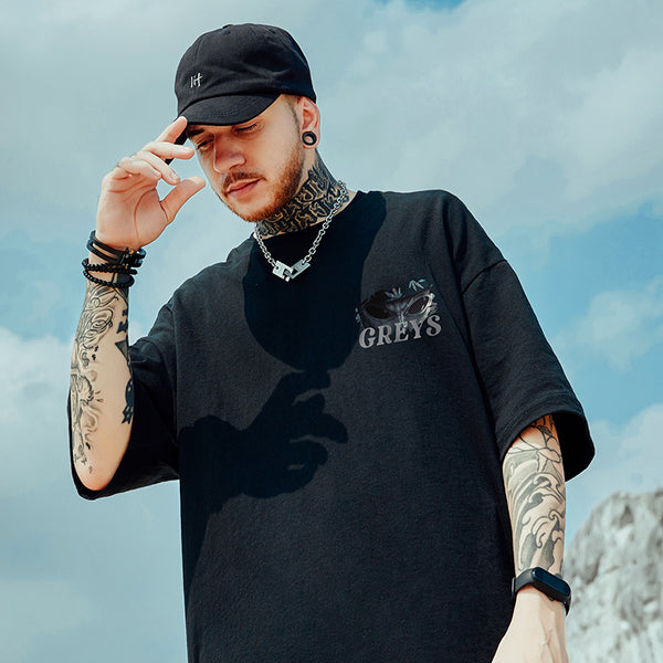 Playera Casual de Manga Corta Estilo Urbano para Hombre