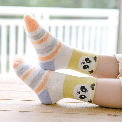 Calcetines para Bebé Panda Caricatura con Lunares en Tubo