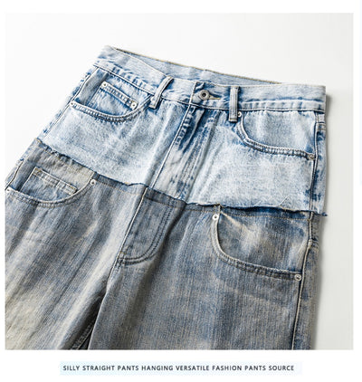 Pantalones Denim Rectos Oversize para Hombre - Image 10