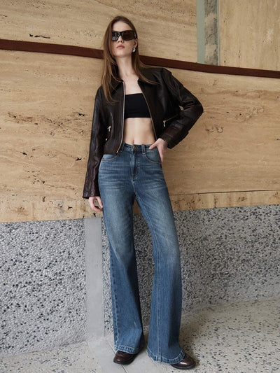 Jeans Skinny Retro Cintura Alta Elástico Tencel - Image 15