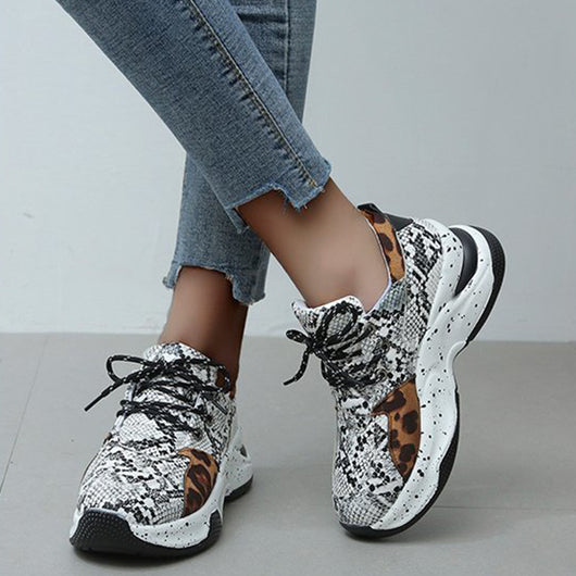 Zapatillas Deportivas Estampado Leopardo Mujer - Comodidad y Estilo - Image 4