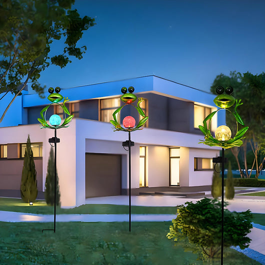 Lámpara Solar Decorativa Rana para Jardín - Image 3