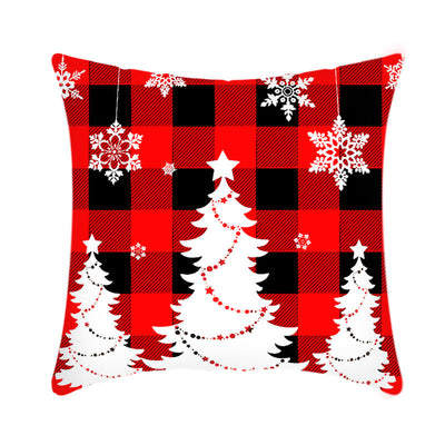 Funda de Cojín Navideño 45cm con Diseño de Reno y Papá Noel en Felpa Corta - Image 21