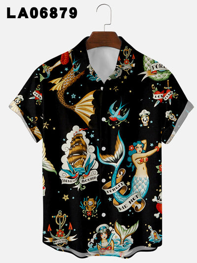 Camiseta Estampado Rayas 3D Impresión Digital Manga Corta - Image 15