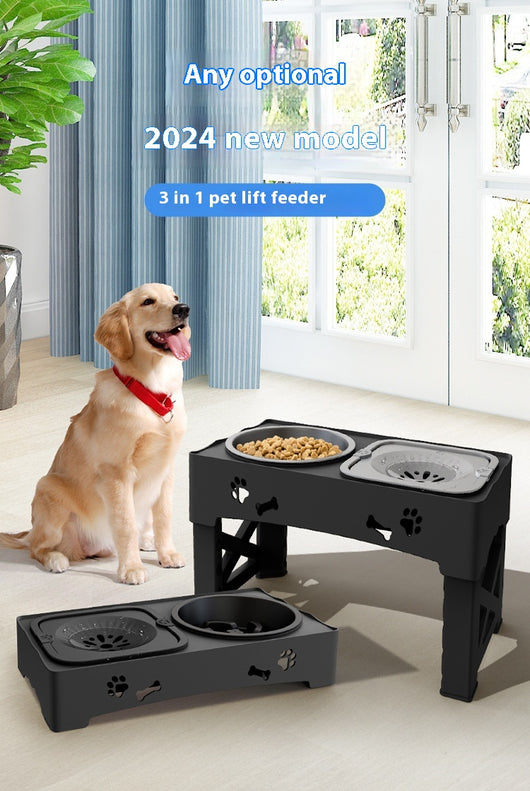Comedero Elevado Doble para Mascotas en Acero Inoxidable - Image 10