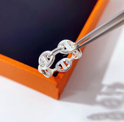 Anillo de Pareja Minimalista Brillante para Dedo Índice