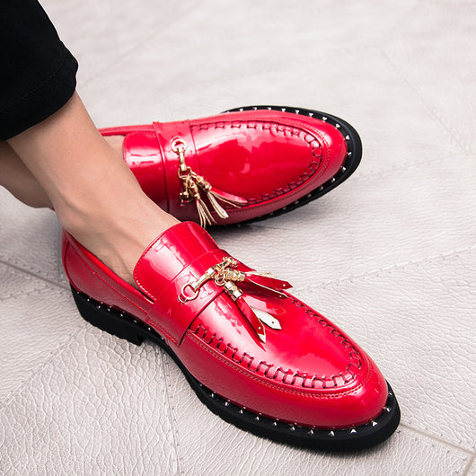 Zapatos de Cuero Casual con Punta Afilada - Diseño Moderno Liso - Image 4