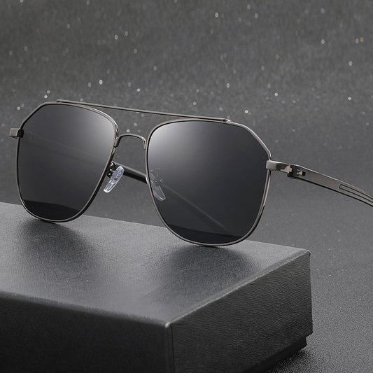 Gafas de Sol Aviador con Doble Puente Marco Grande